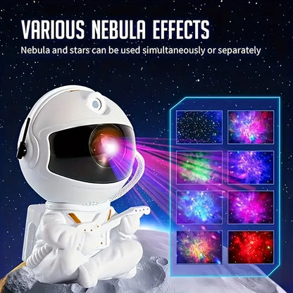 Astronaut for Galaxy Star Projector with Guitar - USB Powered, Perfect for Room Transformation & Parties, Ideal Gift