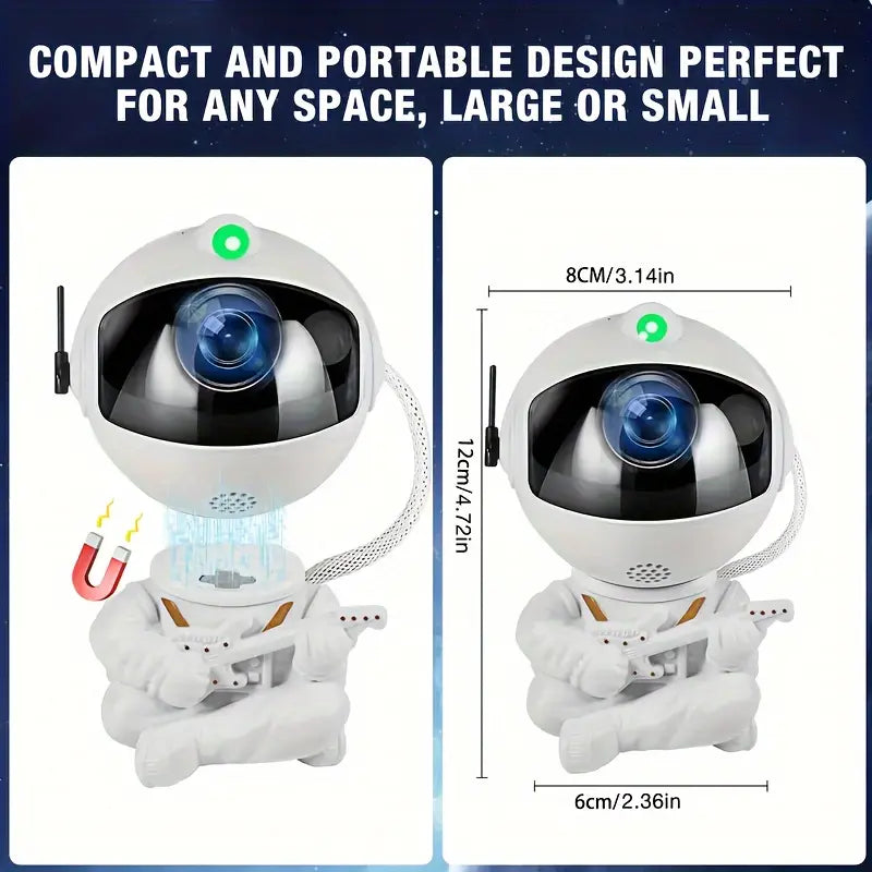 Astronaut for Galaxy Star Projector with Guitar - USB Powered, Perfect for Room Transformation & Parties, Ideal Gift